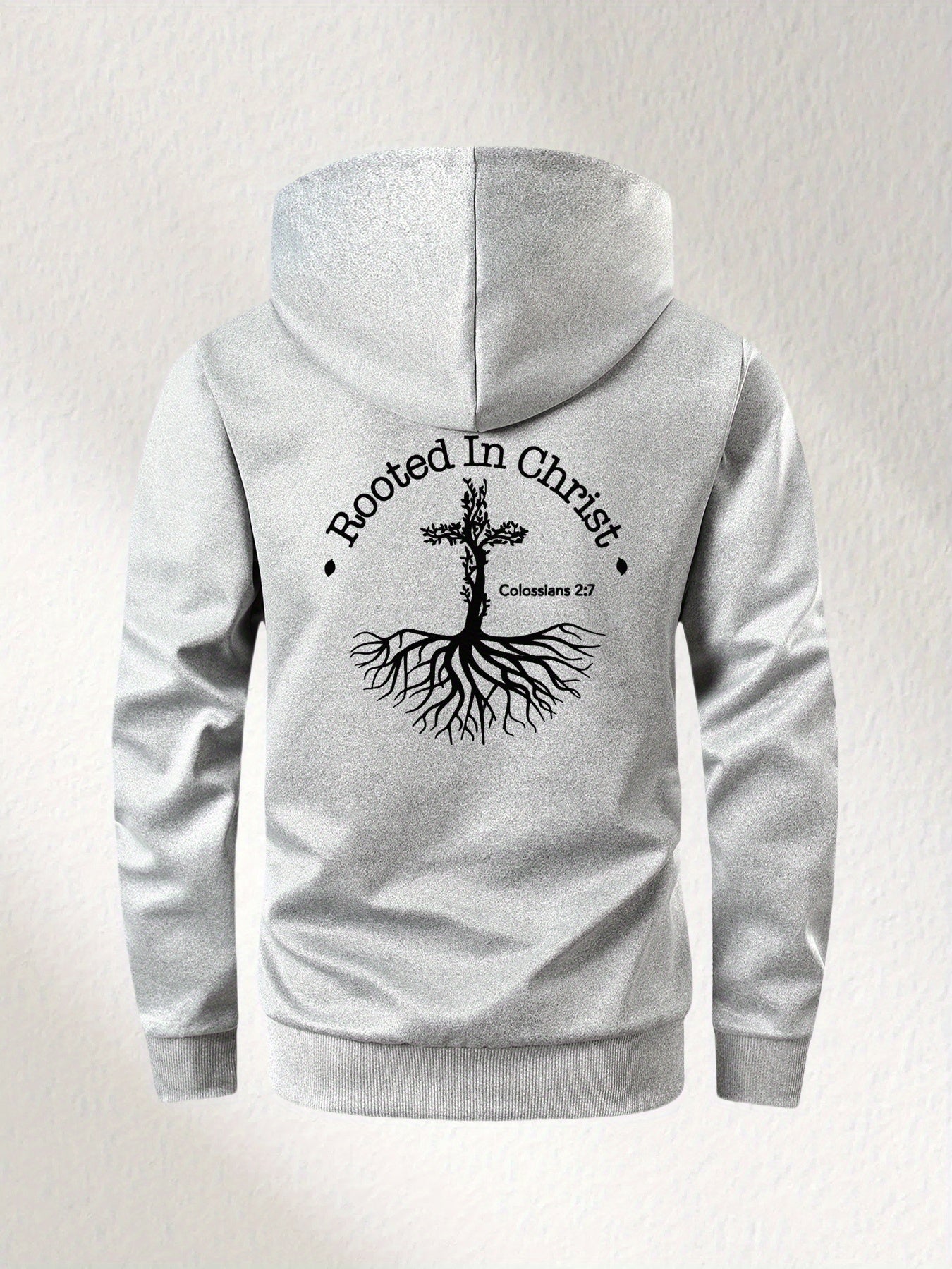 Divine Power Rooted In Christ Slim Fit Hooded Jacket Men