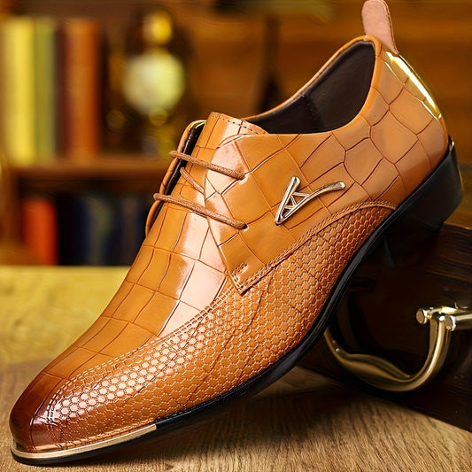 Mens Premium Oxford Shoes Classic Formal Dress Footwear