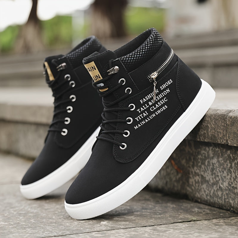 Mainalun Mens High Top Skateboard Shoes Durable Anti Skid