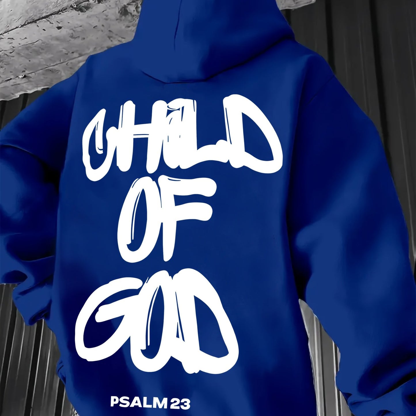 In His Divine Power Comfortable Print Hoodie For Men