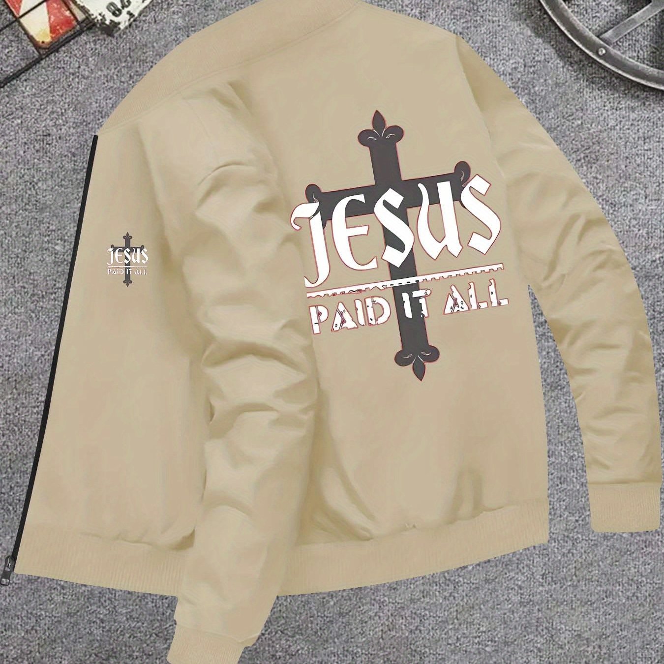 Divine Power Jesus Paid It All Bomber Jacket Vintage