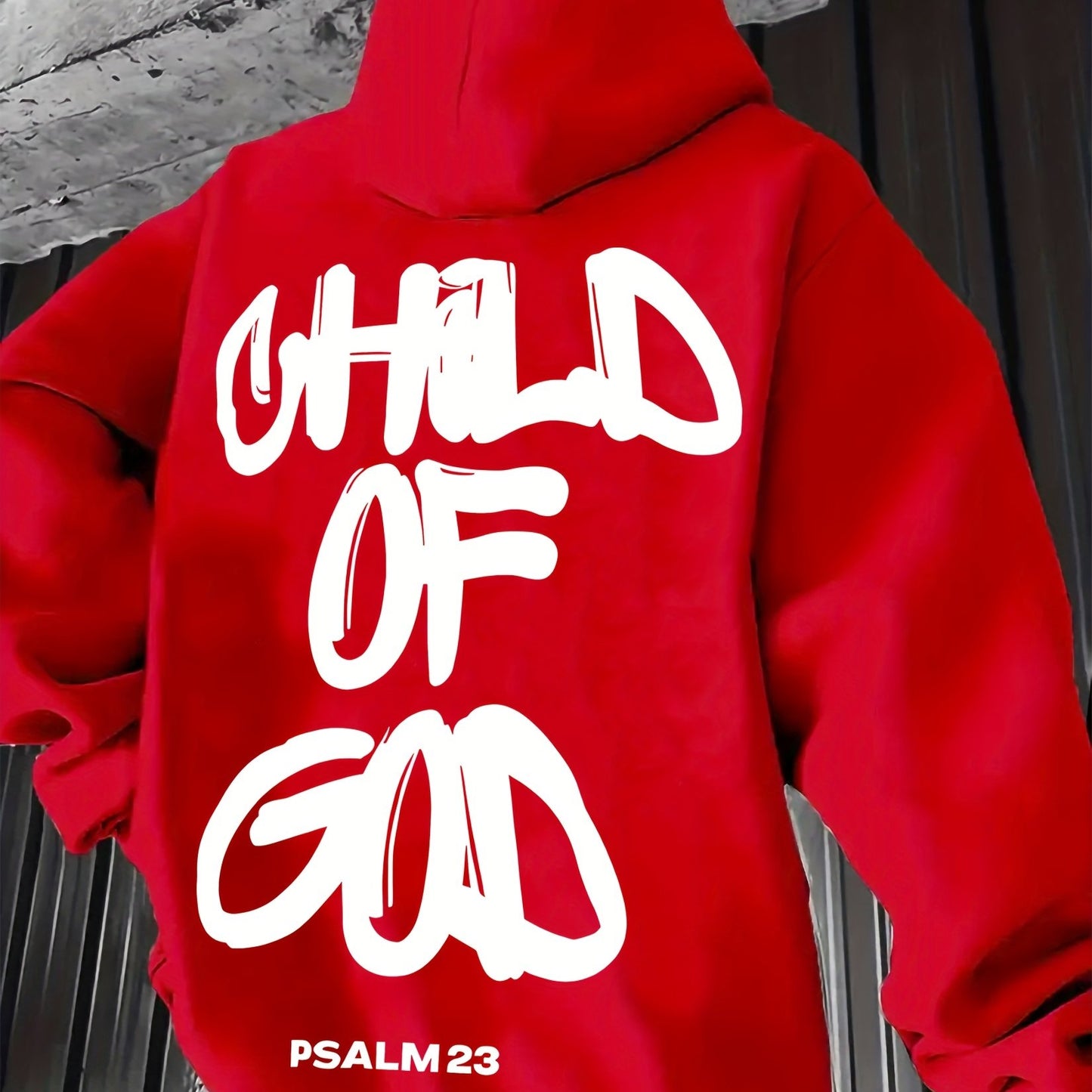In His Divine Power Comfortable Print Hoodie For Men