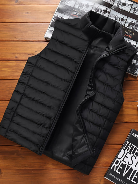 Lightweight Windproof Mens Sleeveless Padded Vest For Hiking