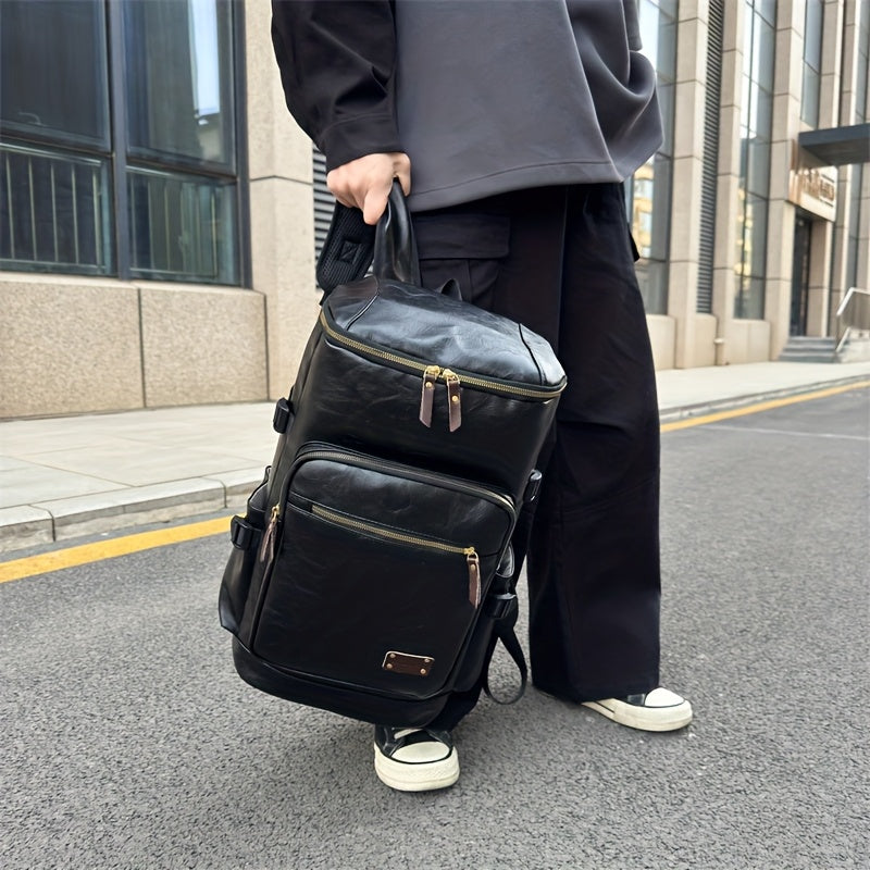 Sendpistil Soft PU Hiking Bag Large Capacity Travel Tote