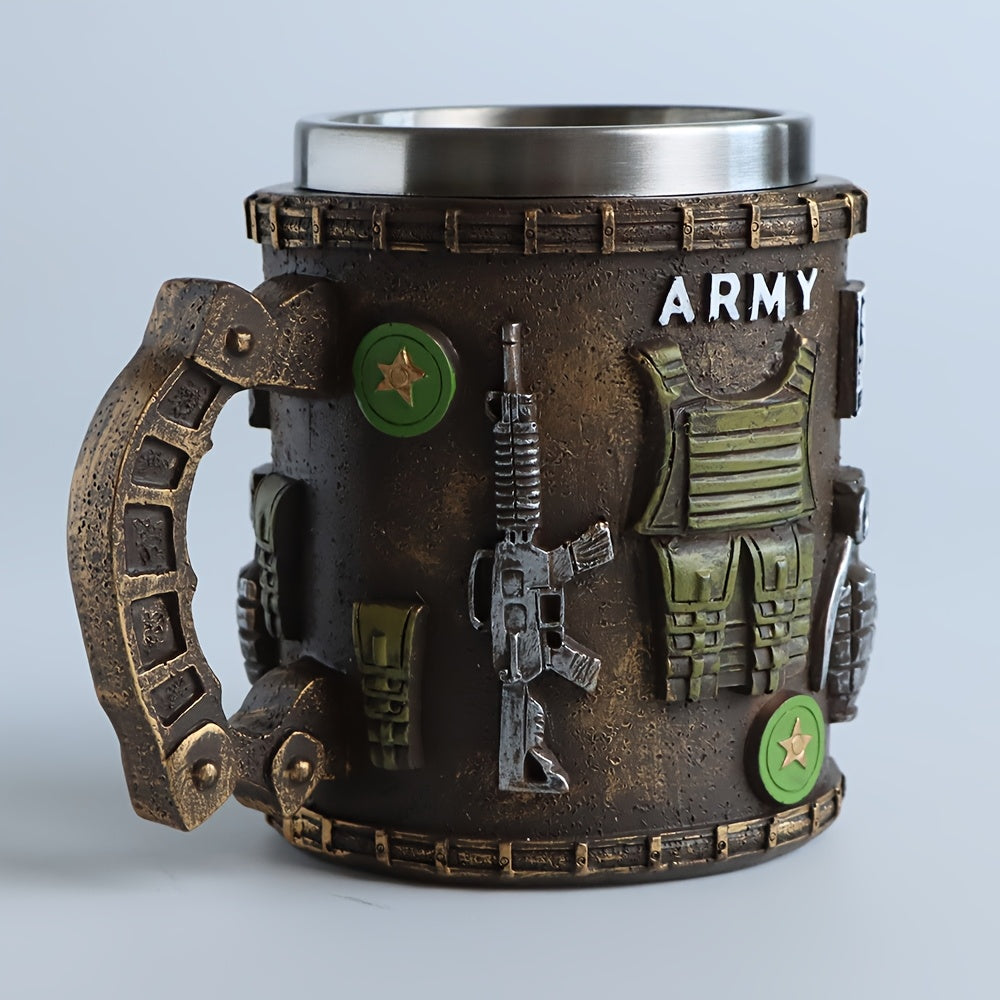 Divine Power Military Themed Stainless Steel Tumbler