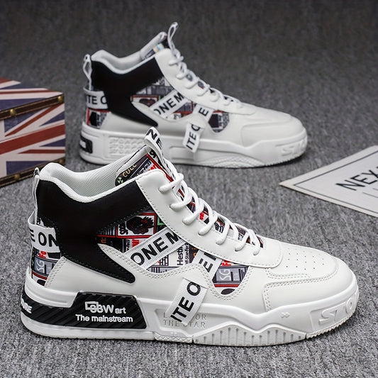 Men's High Top Skate Shoes Comfortable Casual Street Style