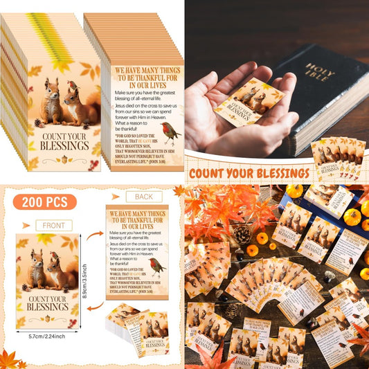 Gospel Tract Cards Pack 200 Salvation Bible Verse Postcards