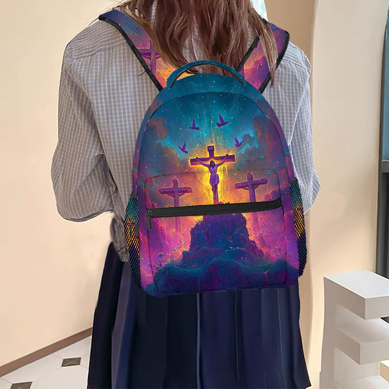 Divine Power Jesus Cross Prayer Backpack Drawstring