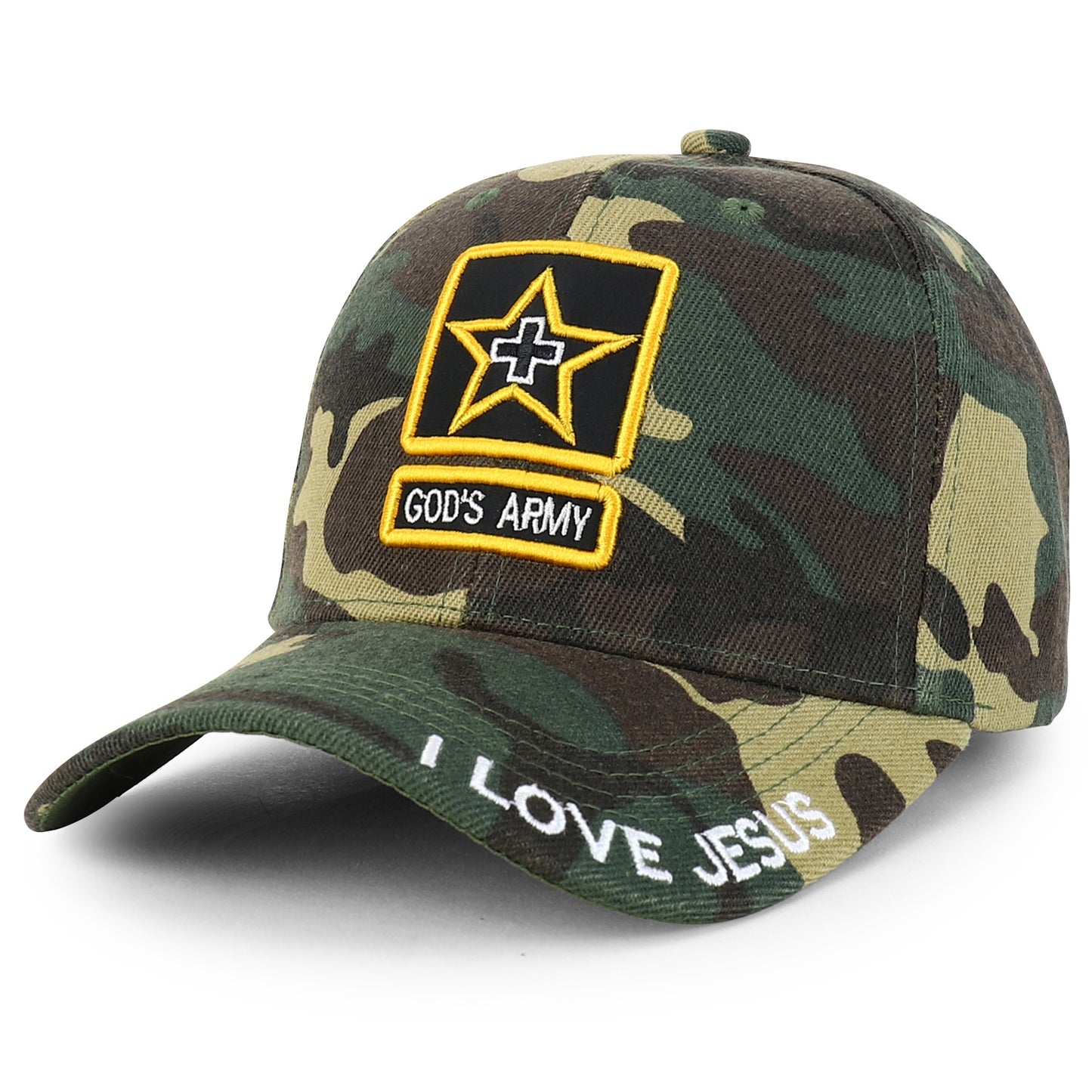 Trendy Apparel Shop Jesus Praying Hand Embroidered Christian Cap