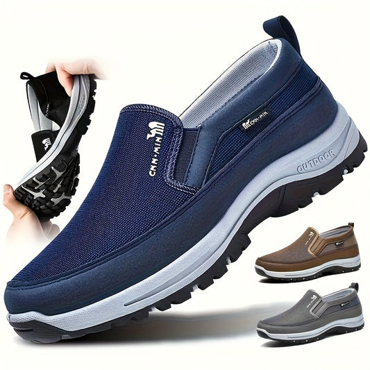 Comfortable Mens Slip On Walking Shoes Breathable Non Slip