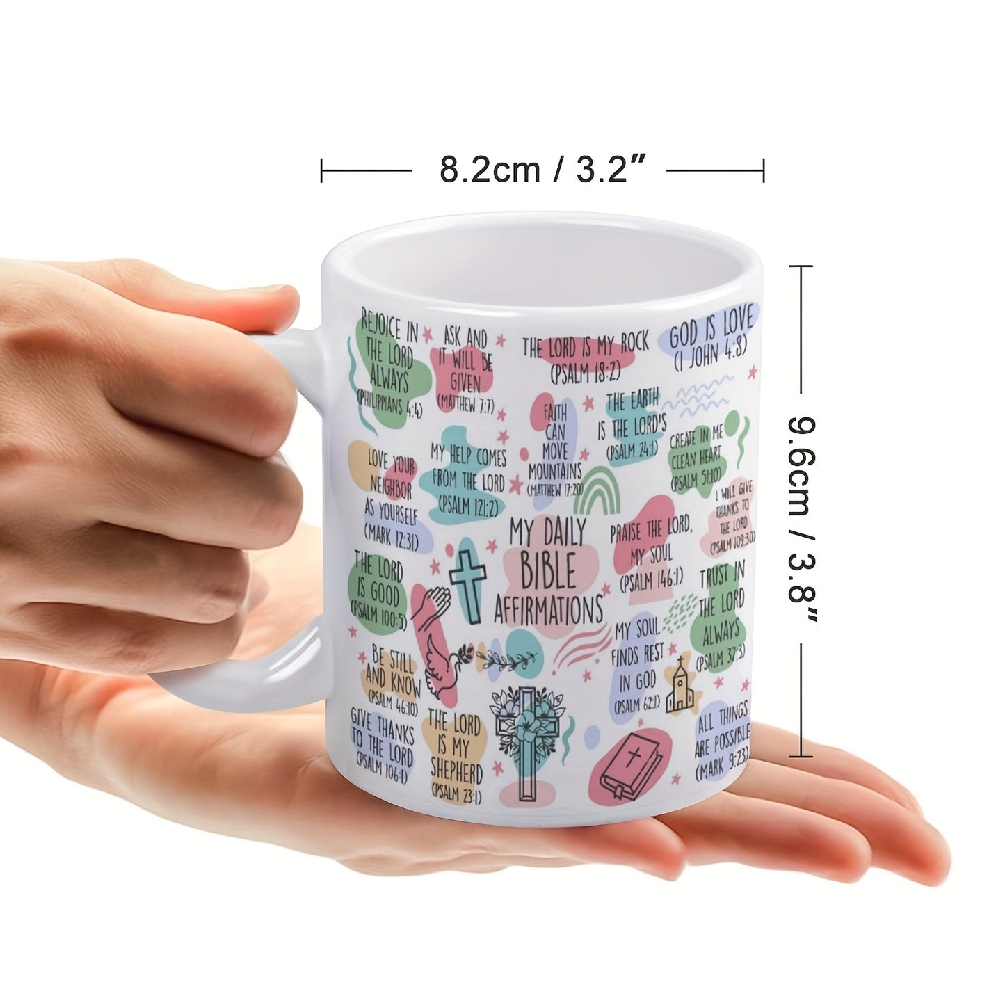 11oz Ceramic Bible Affirmation Mug