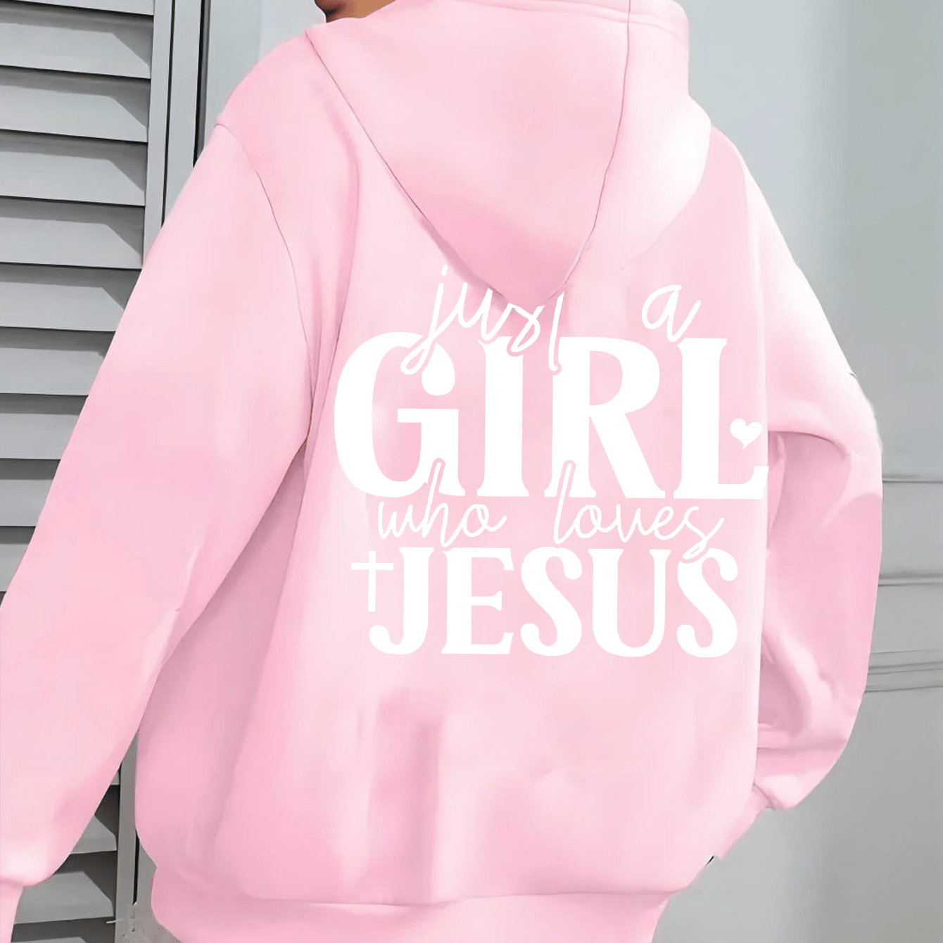 St Patricks Day Hooded Jacket Just A Who Loves Jesus Print