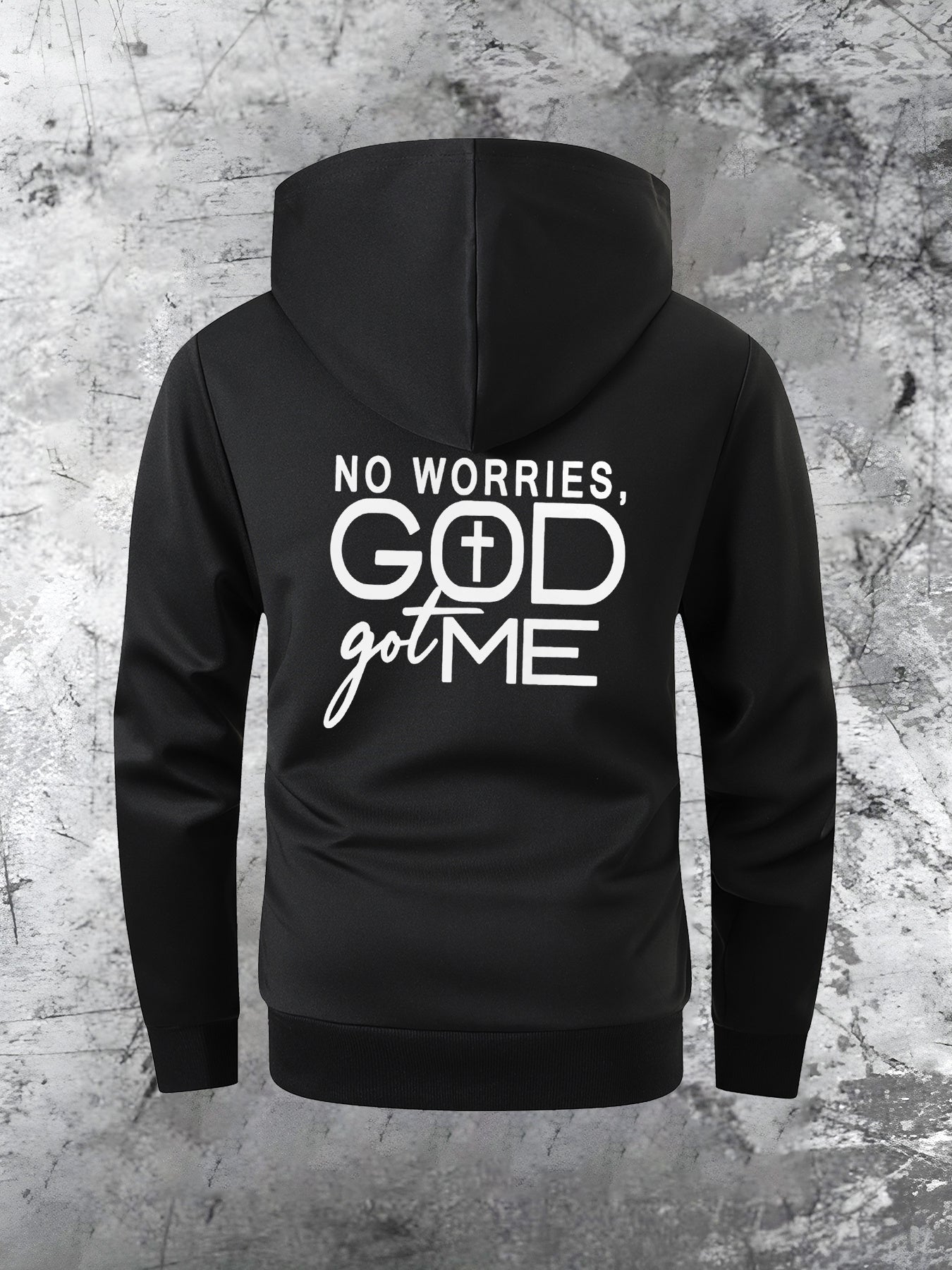 No Worries God Got Me Hooded Jacket
