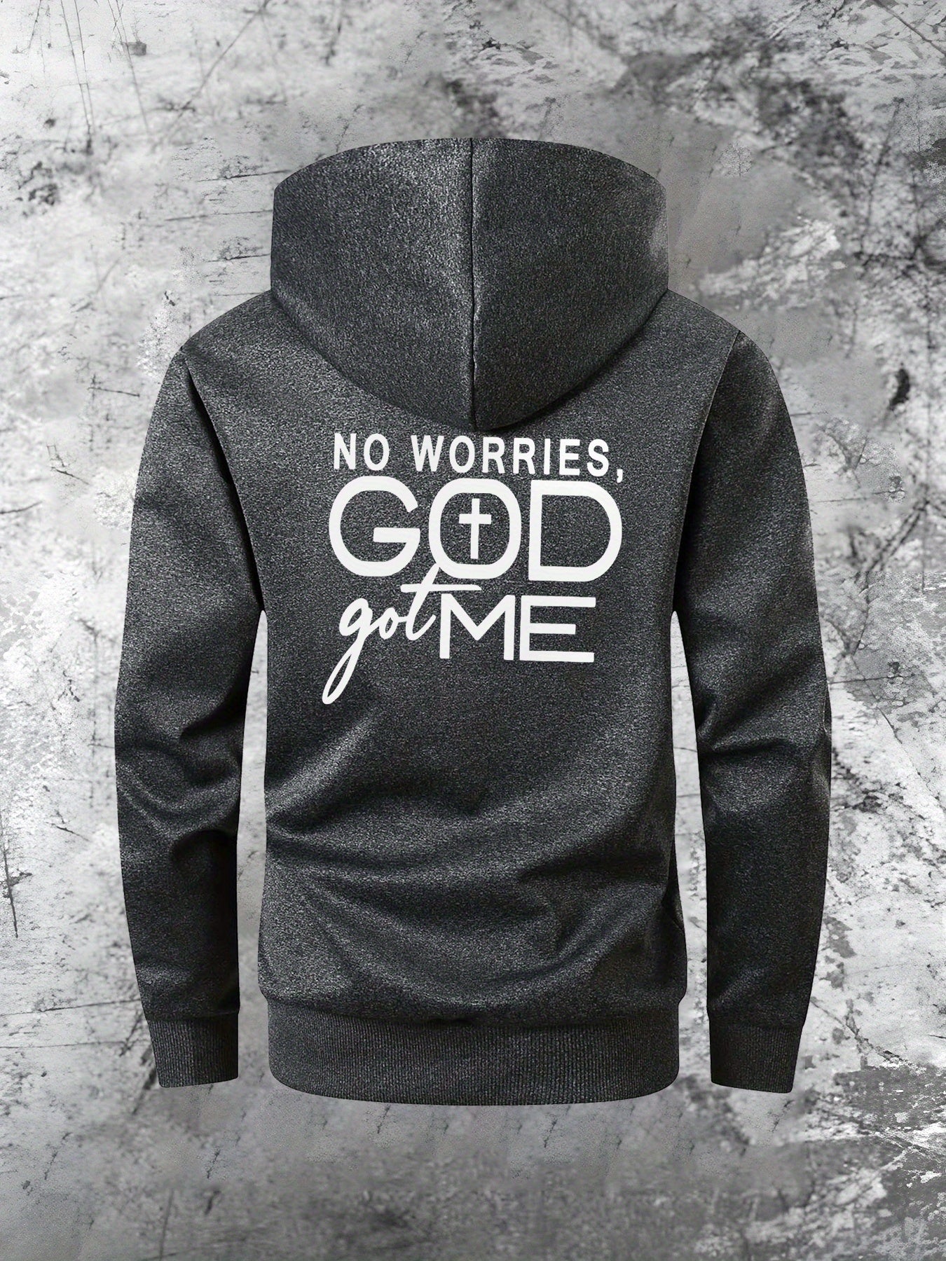 No Worries God Got Me Hooded Jacket