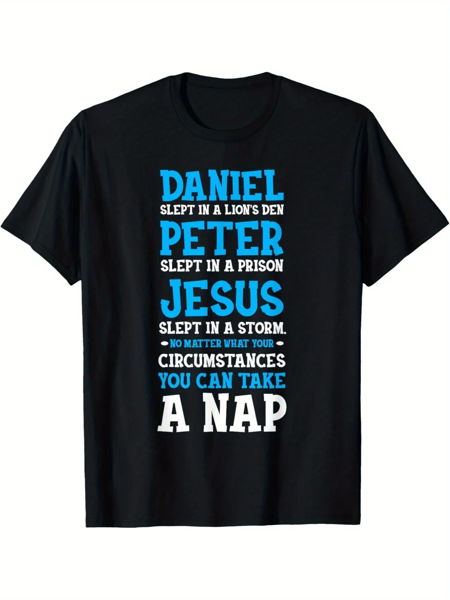 Funny Nap Lovers Sleeping Jesus T Shirt Christian Humor Gift For Men S 3XL Birthday Tee