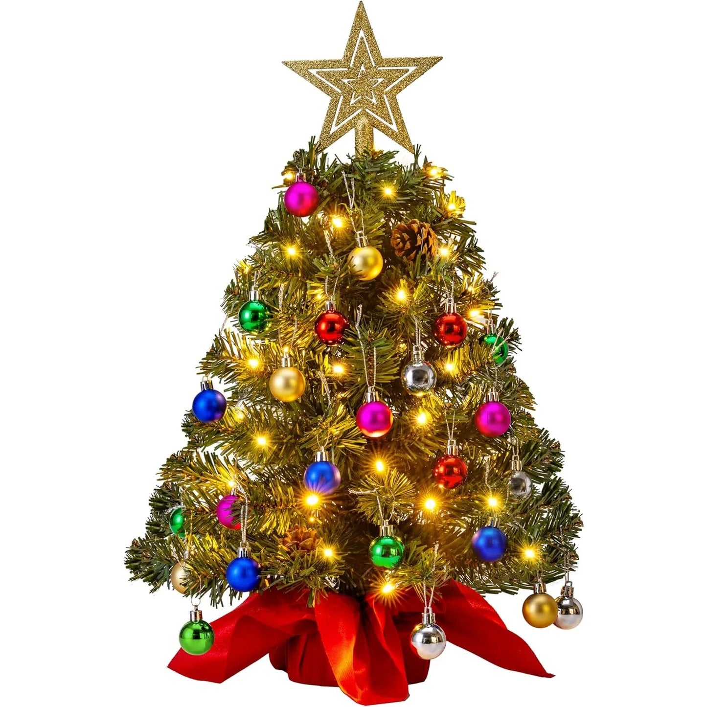 Joyfy Prelit Tabletop Christmas Tree With Warm Lights