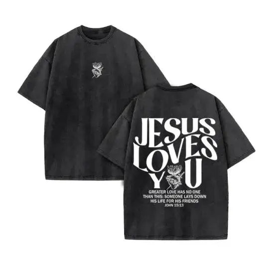 Unisex Cotton Christian T Shirt Harajuku Style Vintage