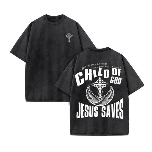 Unisex Cotton Christian T Shirt Harajuku Style Vintage