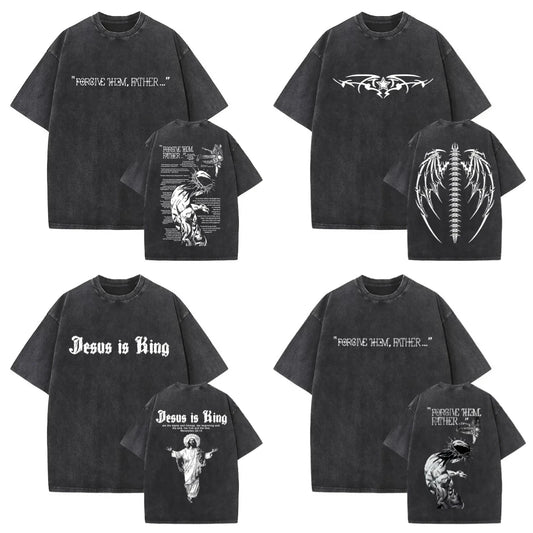 Jesus Is King GraphicMotif Tee Men And Women Believer