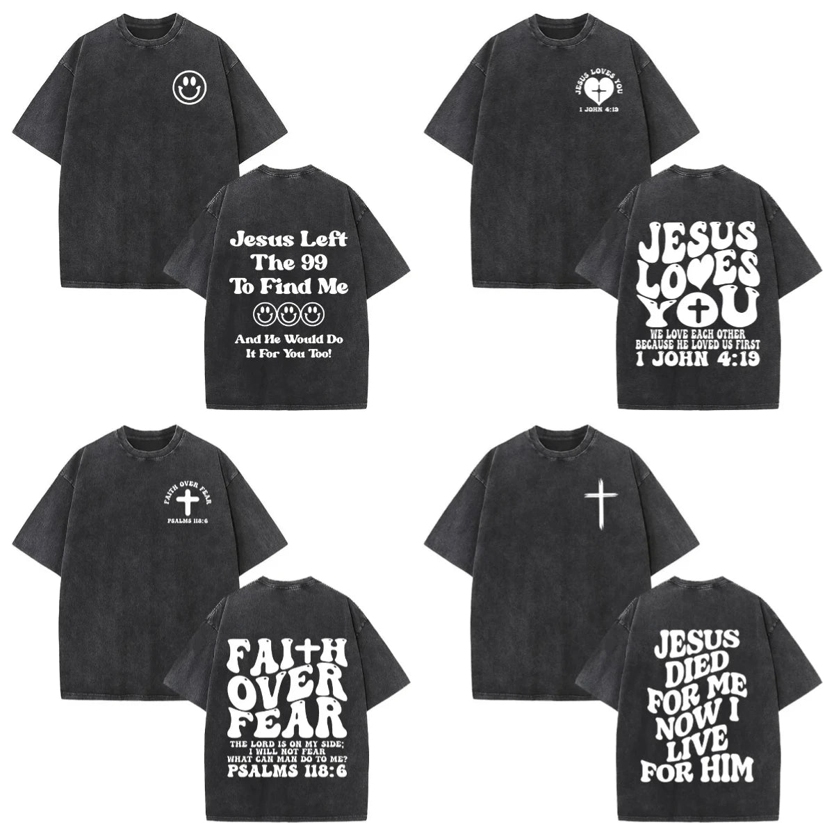 Jesus Faith Overcomes Fear Bible Scripture T Shirt