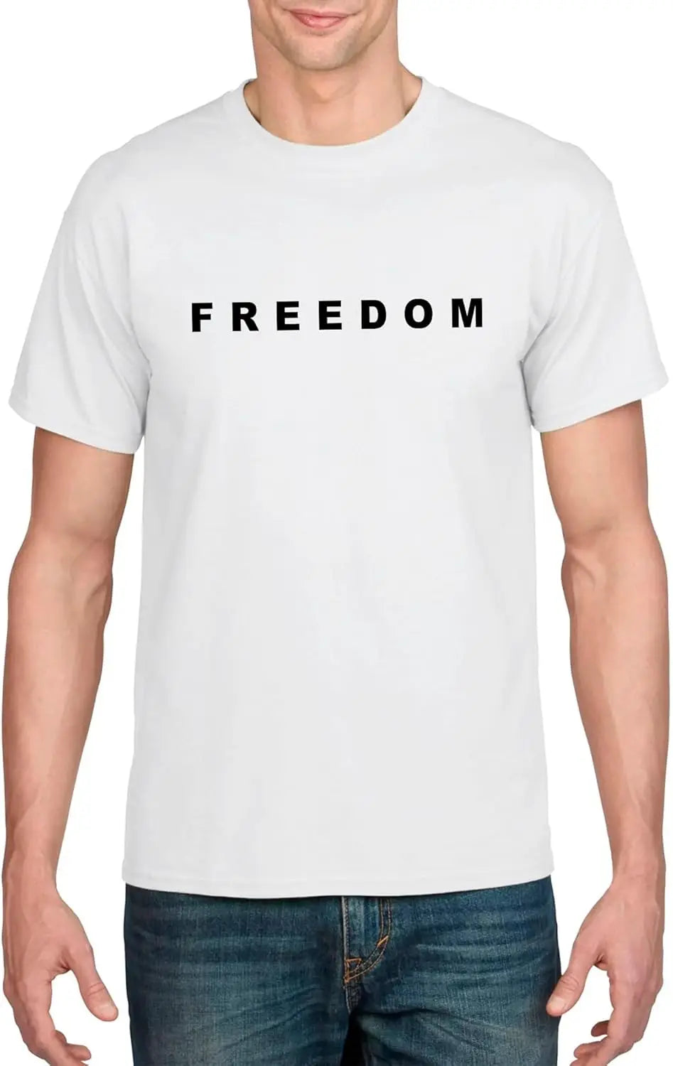 Freedom T Shirt Charlie Kirk Freedom Merch Unisex Casual Short Sleeve Crew Neck Letter Print Graphic Tee