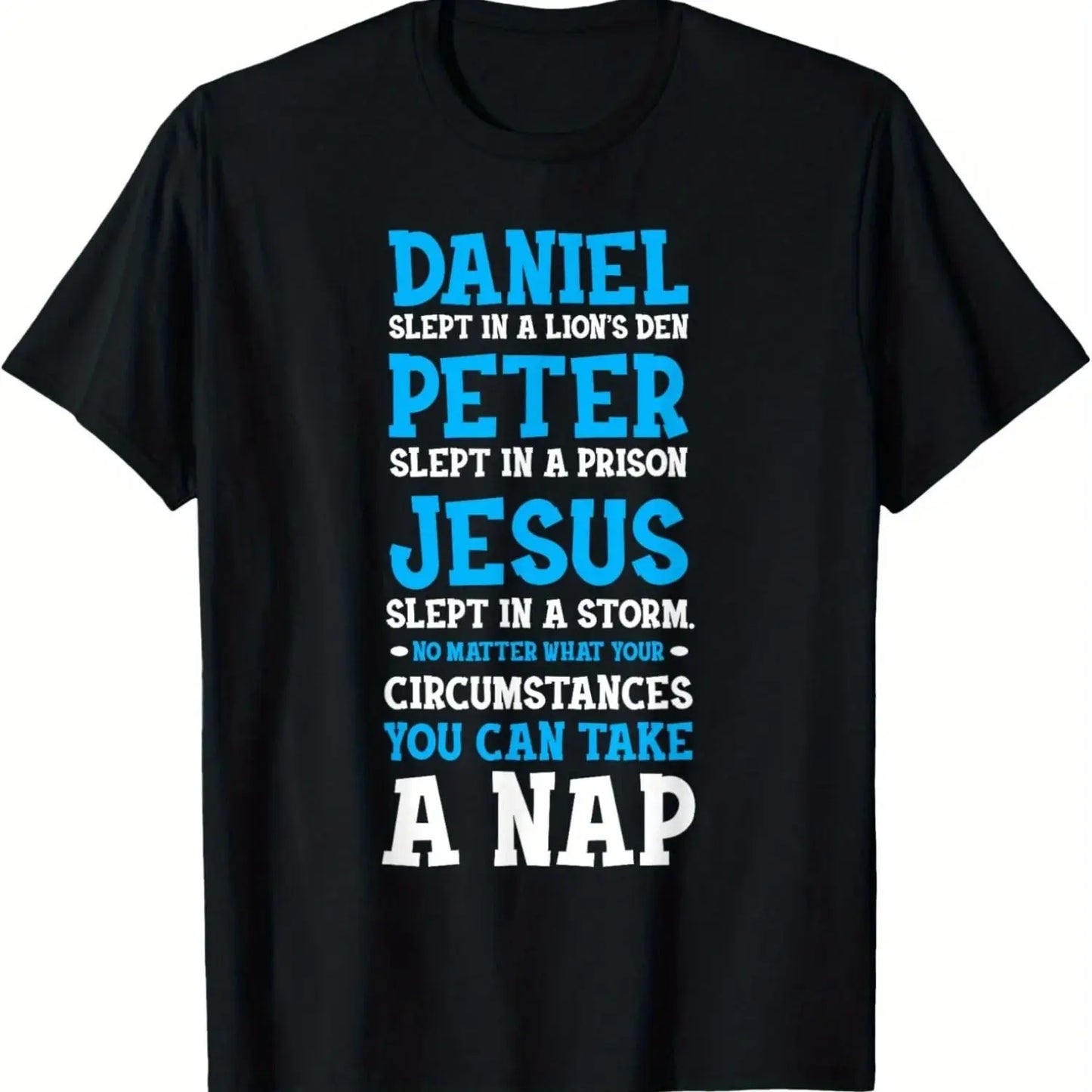 Funny Nap Lovers Sleeping Jesus T Shirt Christian Humor Gift For Men S 3XL Birthday Tee