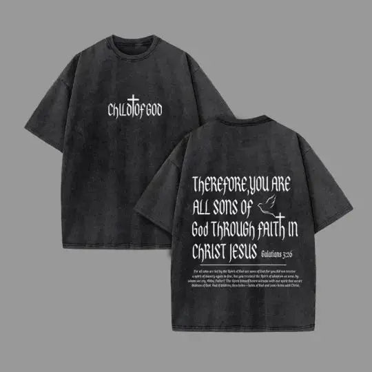 Unisex Cotton Christian T Shirt Harajuku Style Vintage