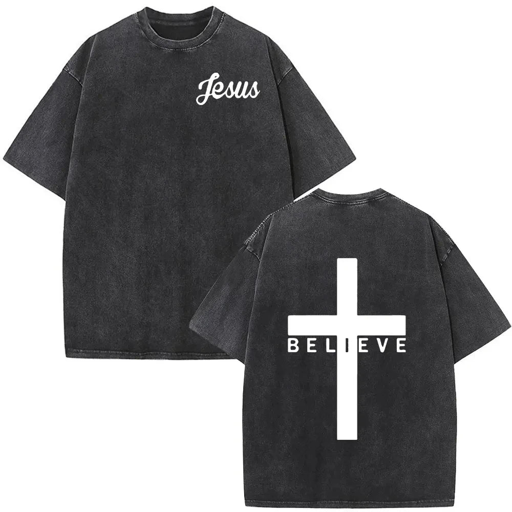 Jesus Faith Overcomes Fear Bible Scripture T Shirt