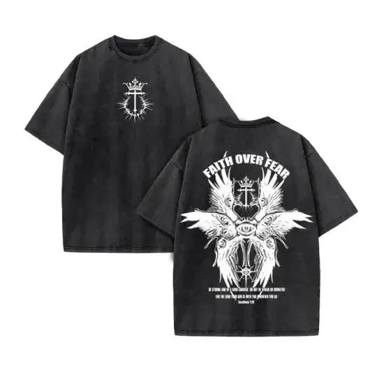 Unisex Cotton Christian T Shirt Harajuku Style Vintage