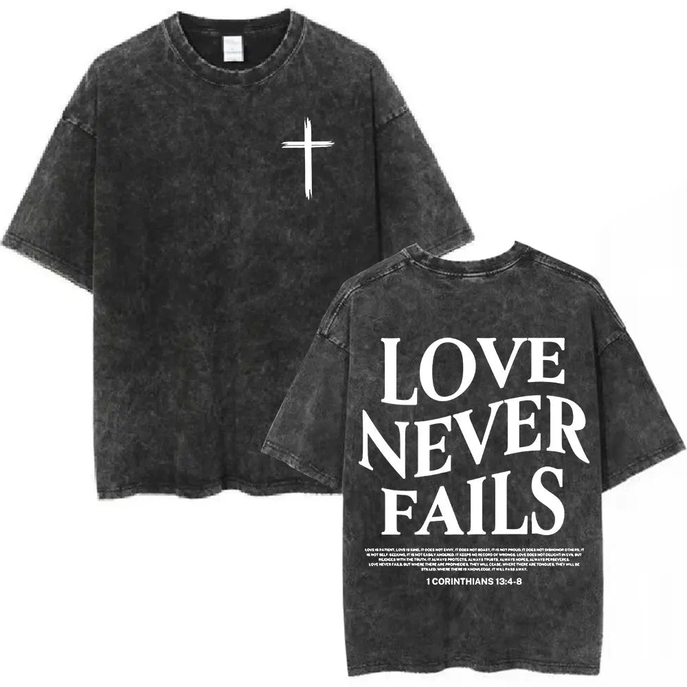 Anhui Bible Verse T Shirt Salvation Jesus Retro Washed