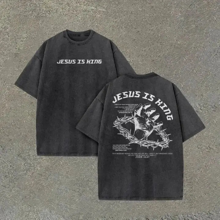 Unisex Cotton Christian T Shirt Harajuku Style Vintage