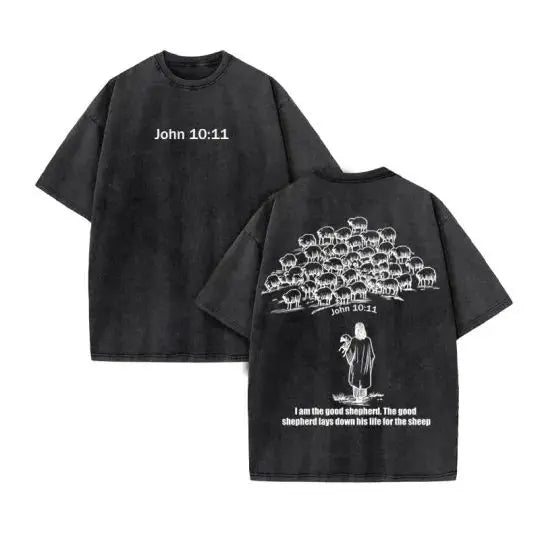 Unisex Cotton Christian T Shirt Harajuku Style Vintage