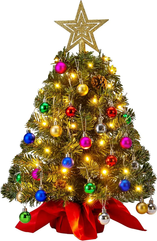 Joyfy Prelit Tabletop Christmas Tree With Warm Lights