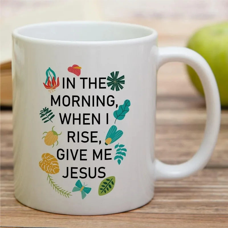 Jesus And Coffee Ceramic Mugs Christian Religious Gift