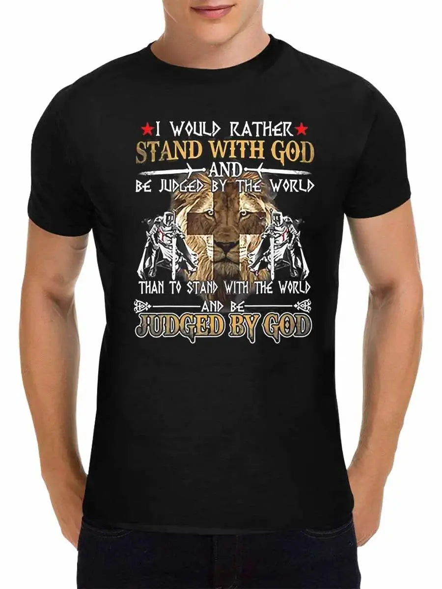 Christian Faith Inspired 100 Percent Cotton Crew Neck T Shirt For Men S3XL Birthday Gift Idea