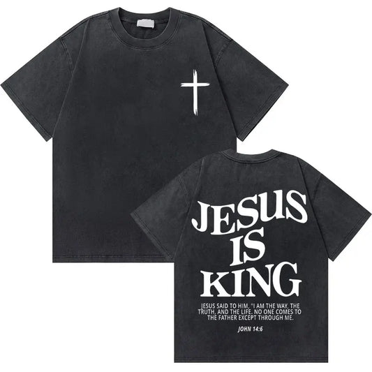 CN Anhui Jesus Forgive Them Washed Unisex Printed Tee