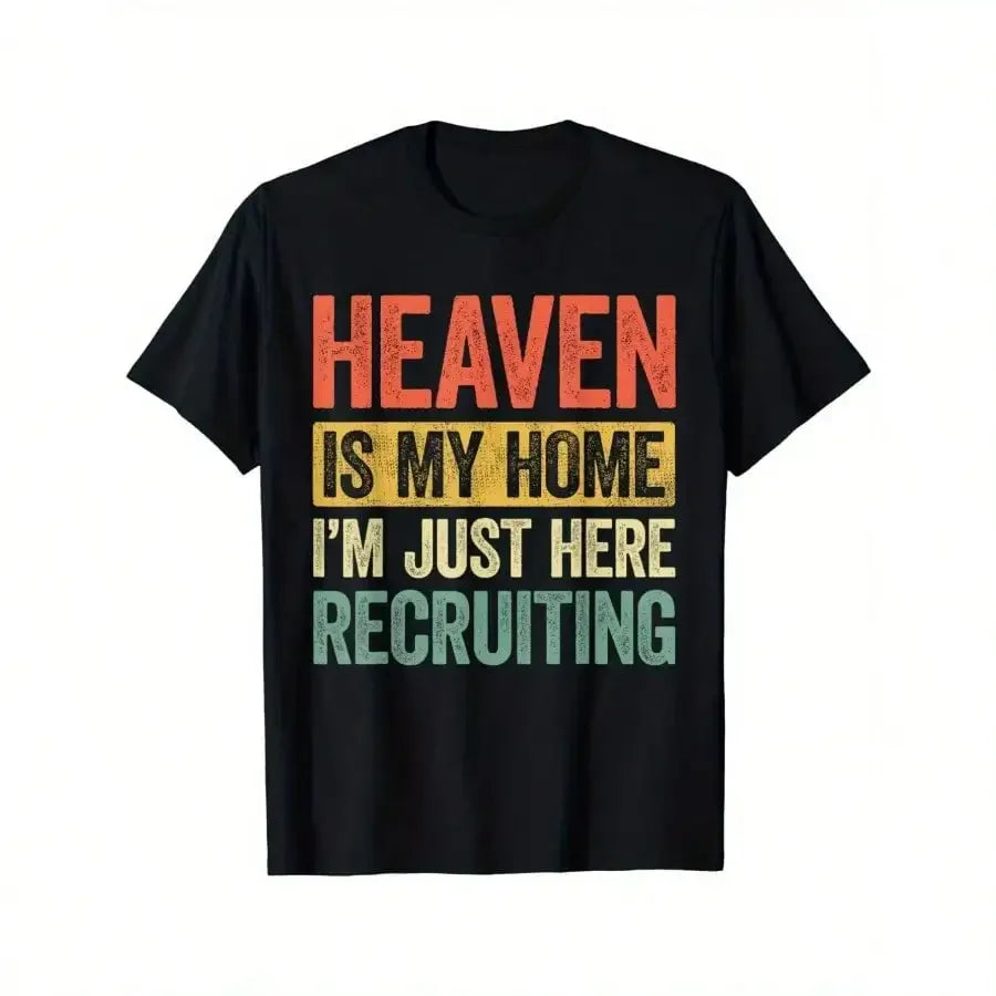 Heaven Is My Home Christian T Shirt 100 Percent Cotton Relaxed Fit Soft Breathable Jesus Gift Idea
