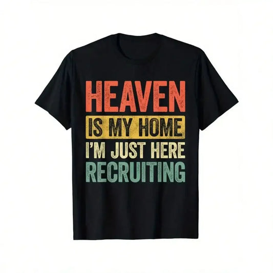 Heaven Is My Home Christian T Shirt 100 Percent Cotton Relaxed Fit Soft Breathable Jesus Gift Idea