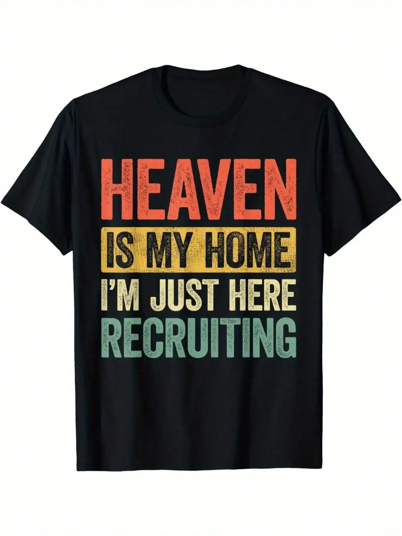 Heaven Is My Home Christian T Shirt 100 Percent Cotton Relaxed Fit Soft Breathable Jesus Gift Idea