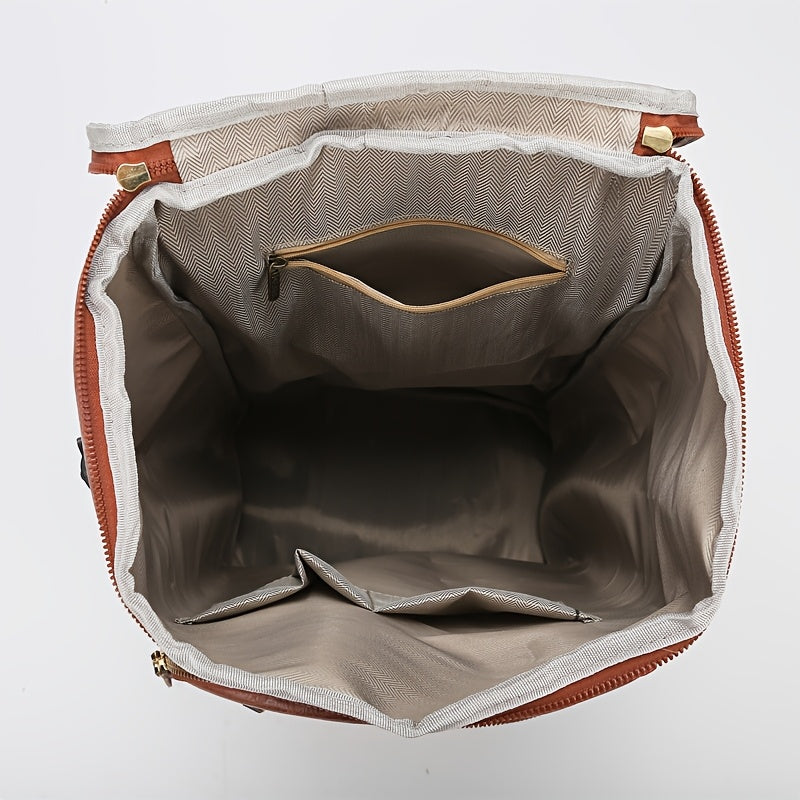 Sendpistil Soft PU Hiking Bag Large Capacity Travel Tote