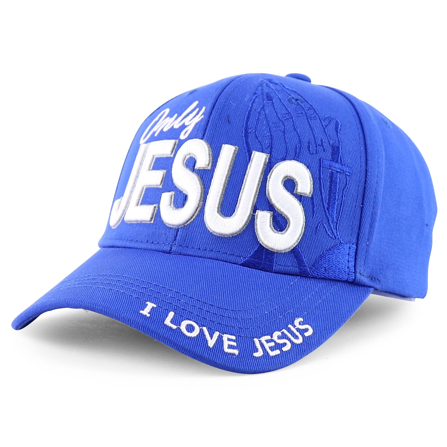 Trendy Apparel Shop Jesus Praying Hand Embroidered Christian Cap