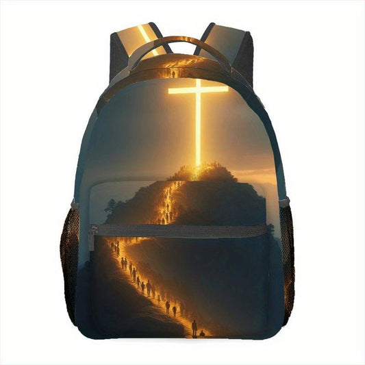 Lightweight Jesus Cross Backpack Foldable Travel Daypack