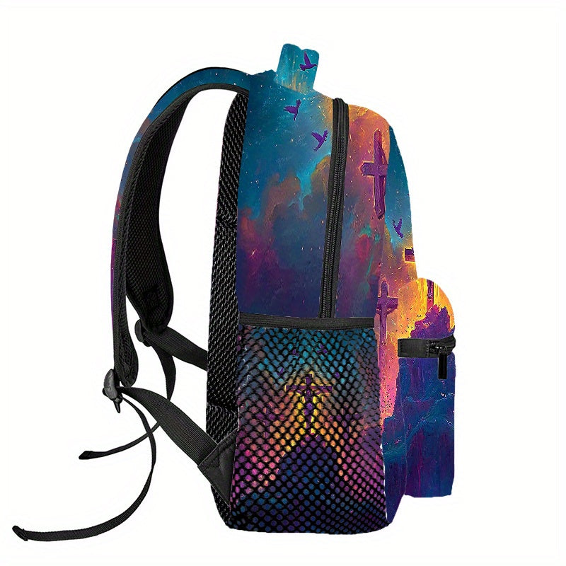 Divine Power Jesus Cross Prayer Backpack Drawstring