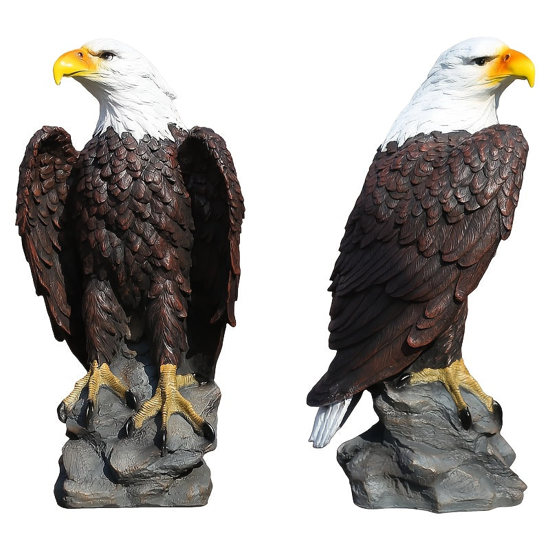 13 X 24.4 Inch Hand Drawn Bald Eagle Garden Statue