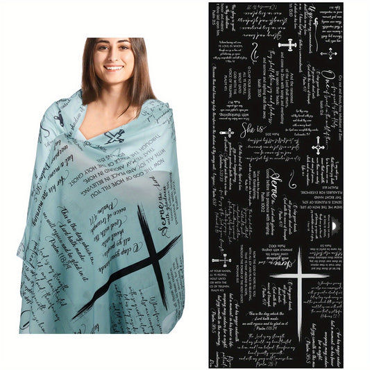 Christian Prayer Shawl for Women with Bible Verse