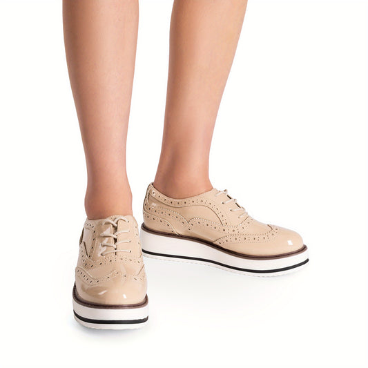 Fashion Casual Lace Up Wingtips Shoes for All Season by Dream Pair