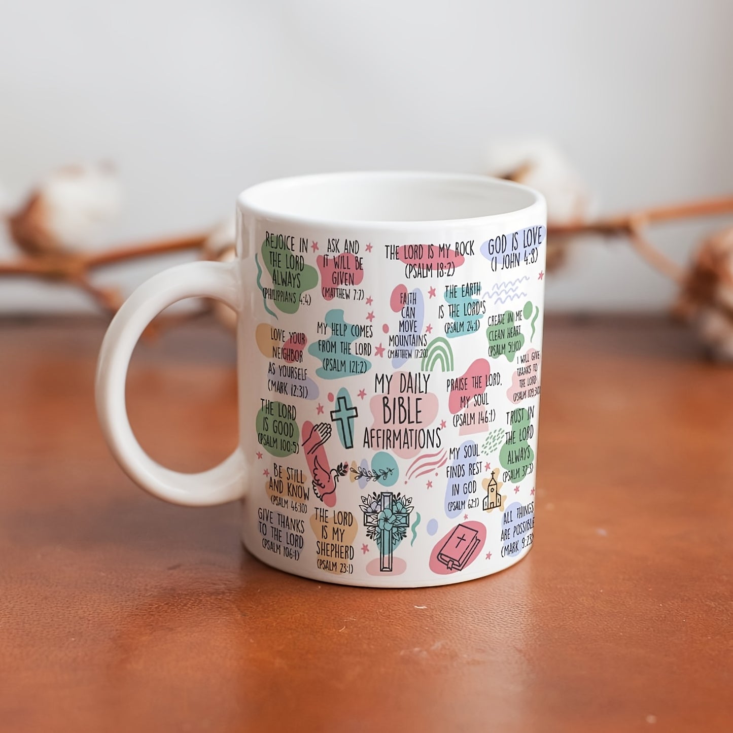 11oz Ceramic Bible Affirmation Mug