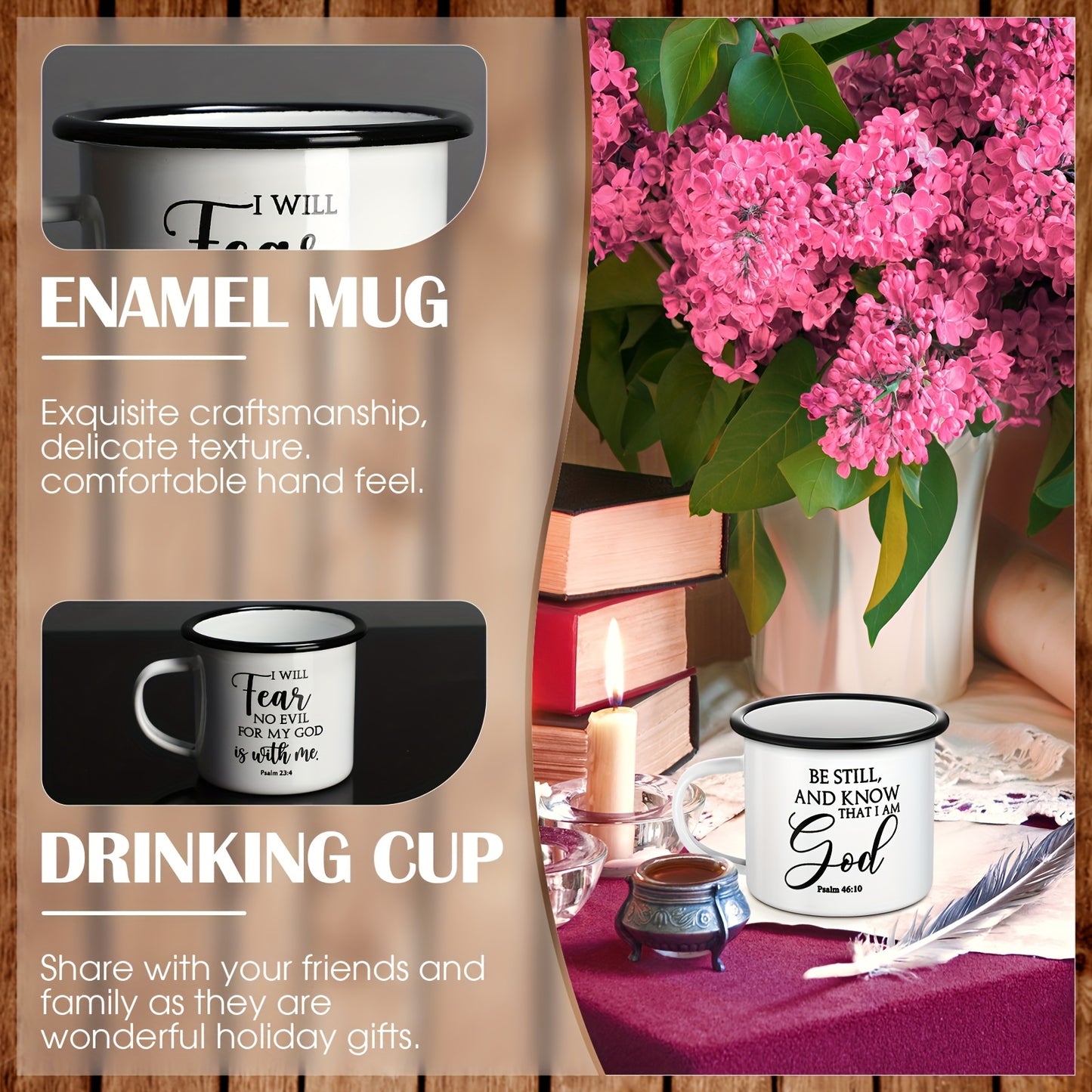 Christian Enamel Mugs With Handle Inspirational Christian Gifts
