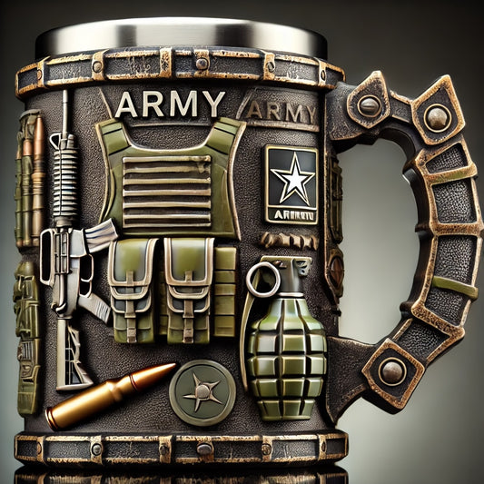 Divine Power Military Themed Stainless Steel Tumbler