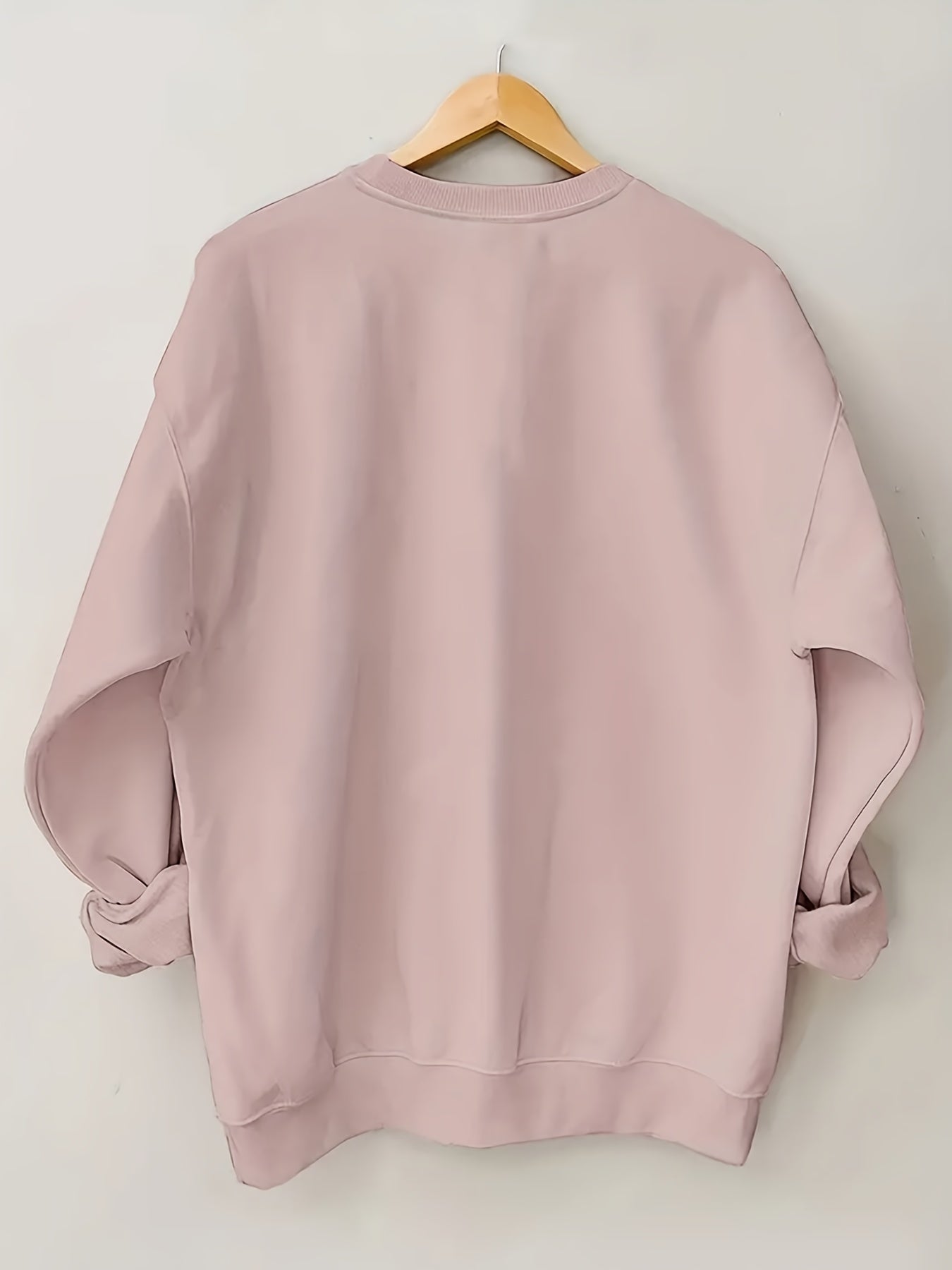 Oversized Crewneck Sweater With Cross Print